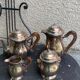 Coffee set in silver metal Orbrille hallmark