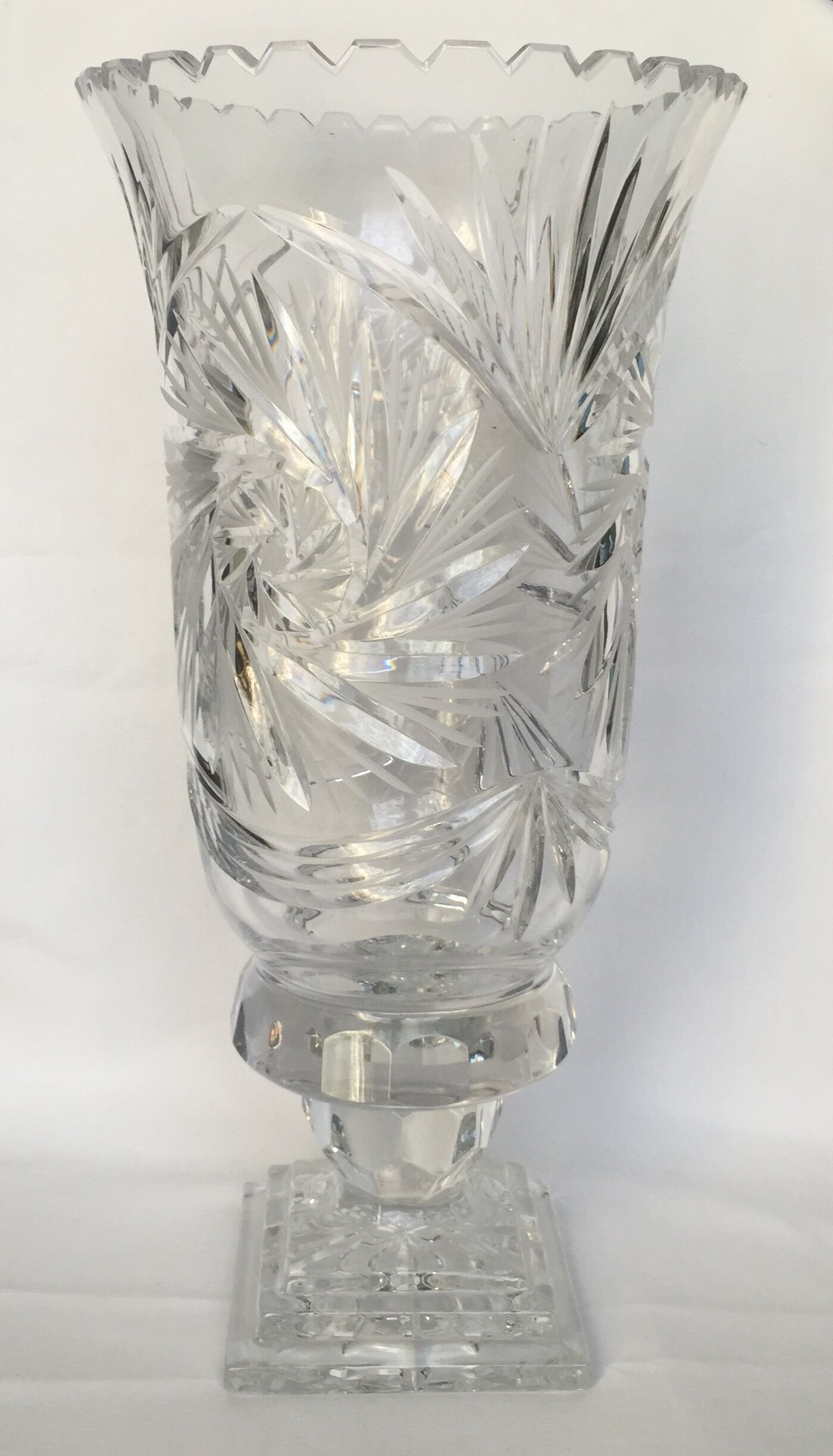 Cut Crystal large vase
