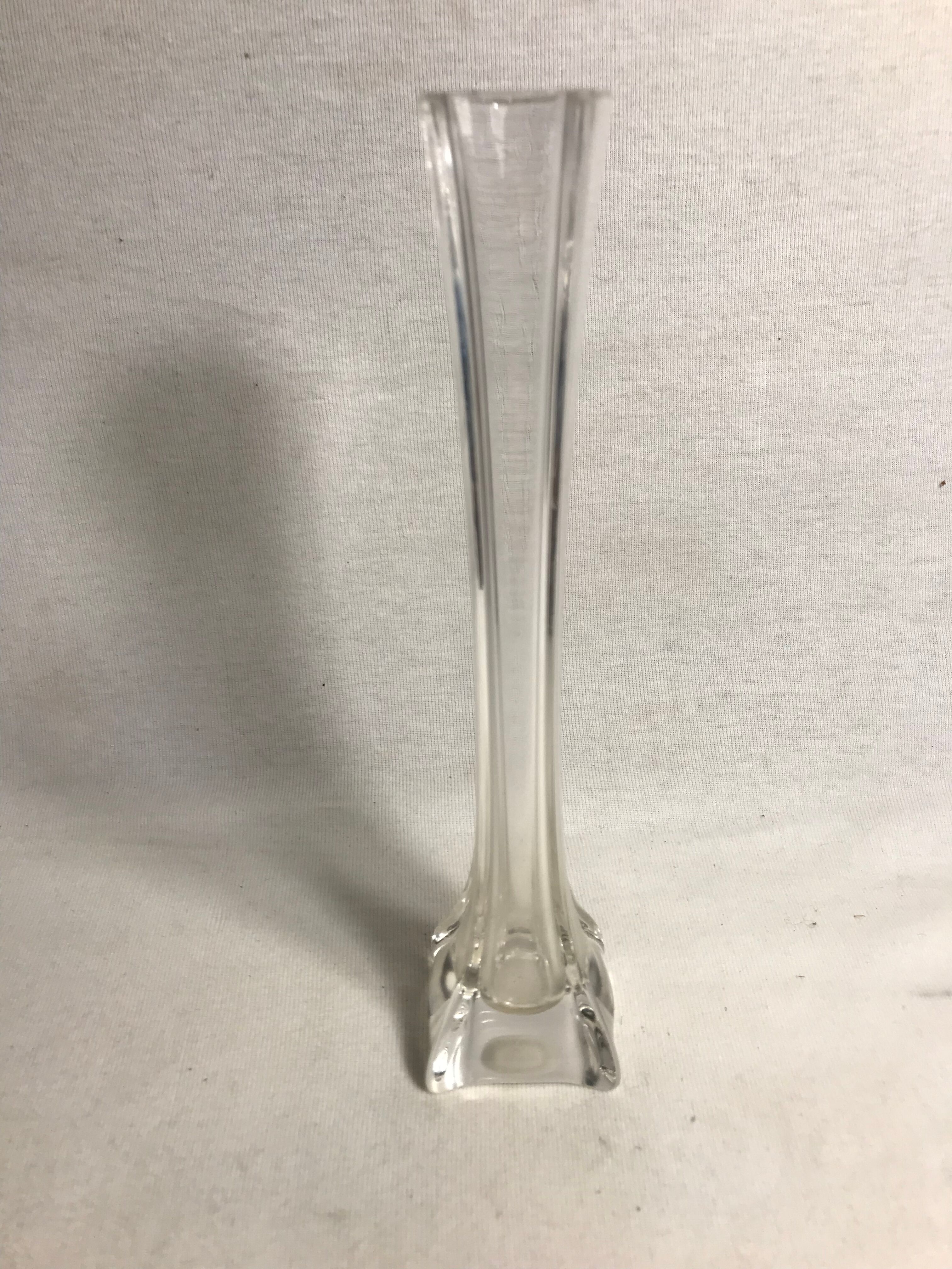 Vase praticality old glass molded vintage