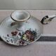 Antique enamel candle holder