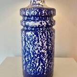 Ceramic vase lamp veb haldensleben – gdr | unique recycled piece