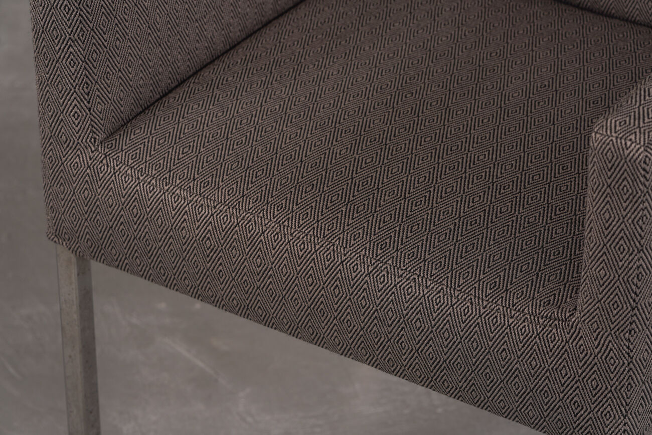 Chaises Ligne Roset en tissu gris, France années 2000, ensemble de 2.