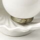 Ceramic lamp shell vintage white manises Spain 70s