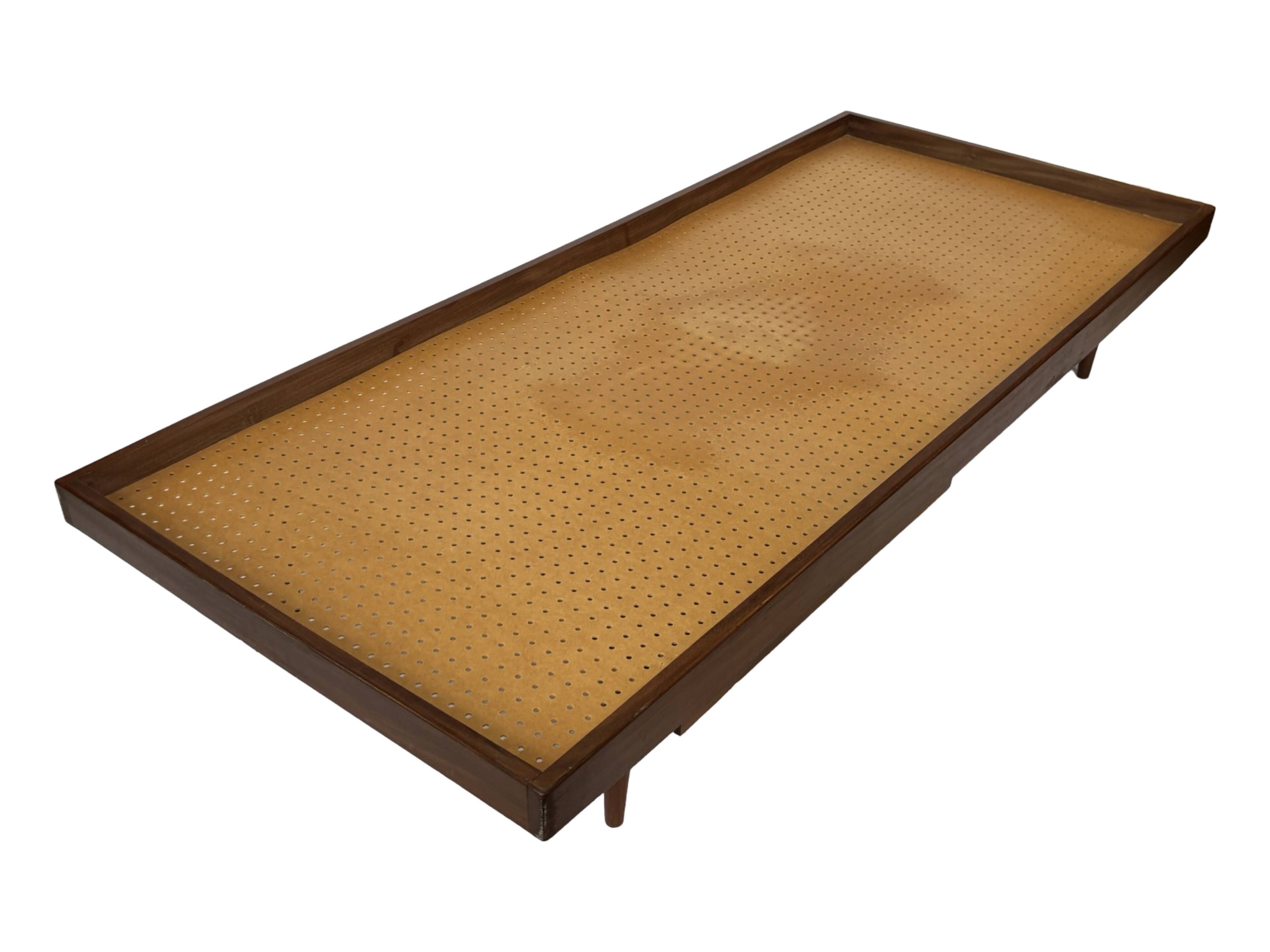 Vintage mid century daybed teak design with drawers