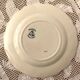 LG Clairefontaine dessert plate Moustier model in iron earth
