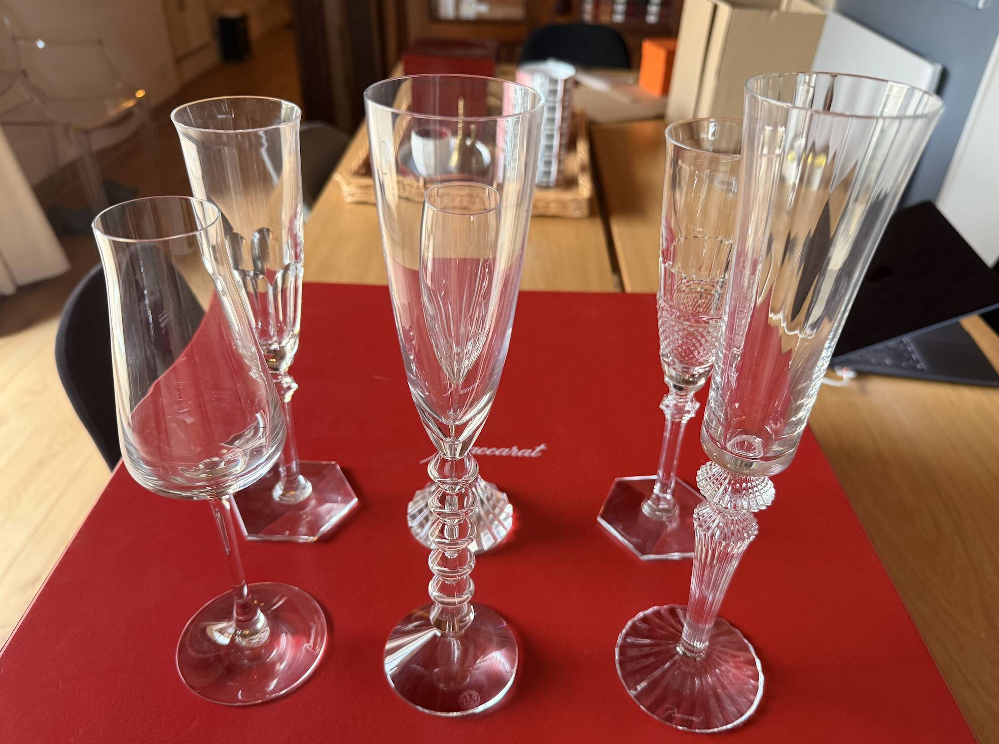 Verre Baccarat flute a champagne lot de 6