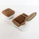 Fauteuil & Tabouret Orchidée par Michel Cadestin pour Airborne France