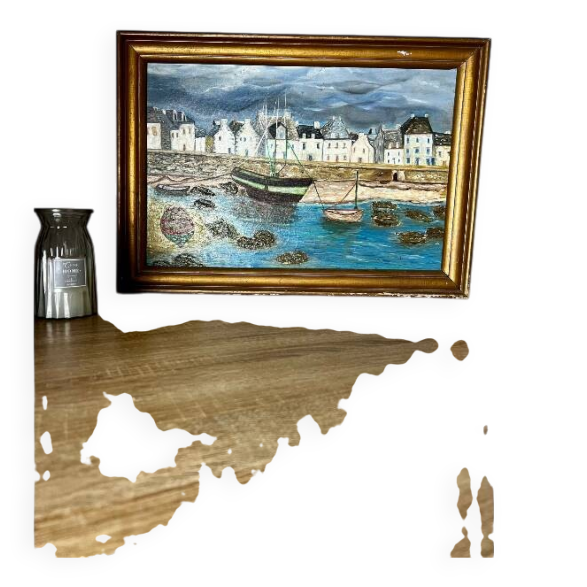 A large painting signed alvaro guillot