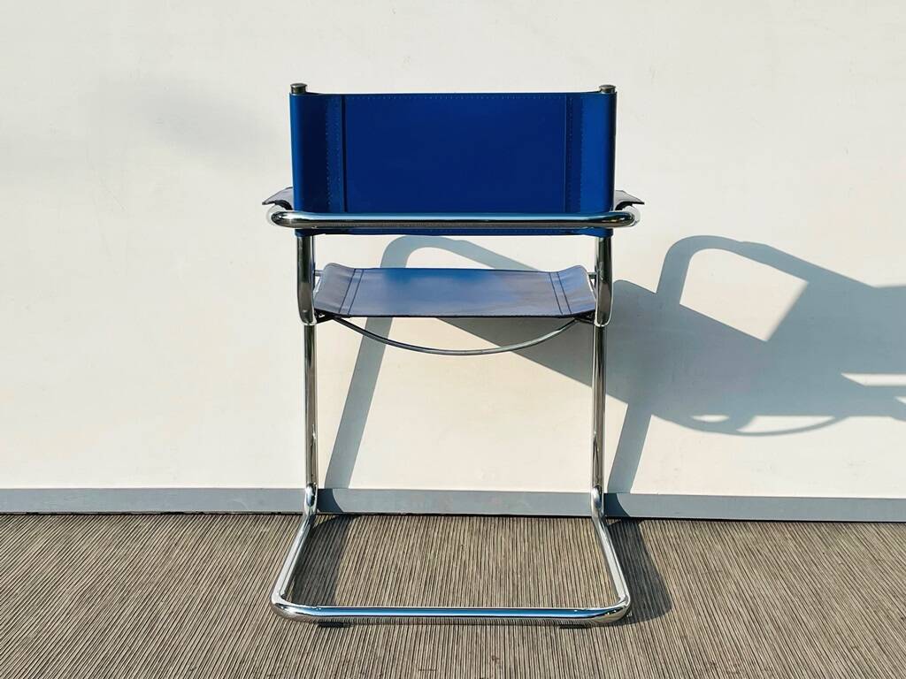 Paire de chaises Bauhaus type MG5 M. Grassi. Vintage 80s