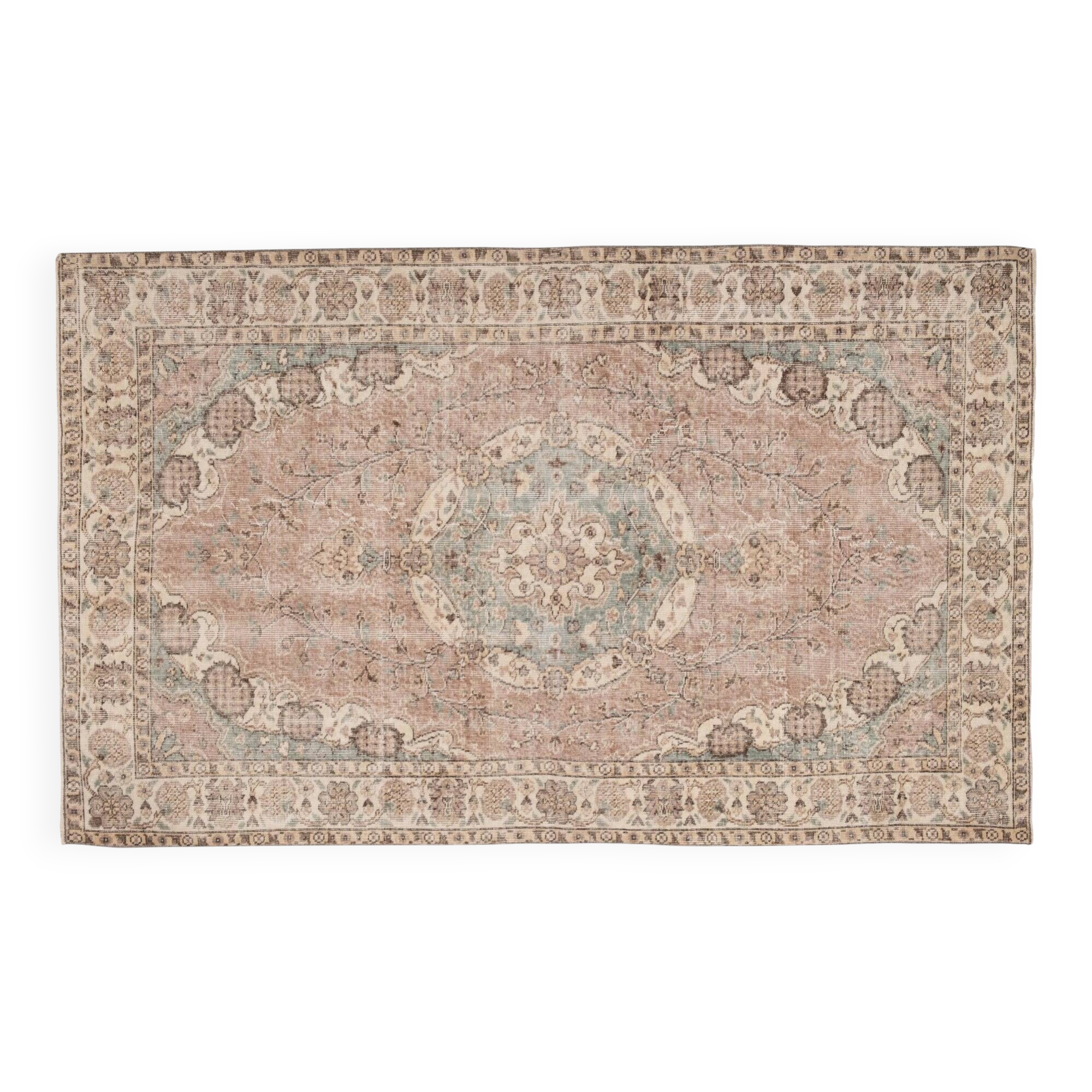 Vintage Turkish handmade rug 159x257 cm