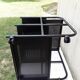 Black metal dessert 4 tablets on wheels