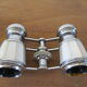 Pair of theater binoculars and its Carpentier Paris case 50s