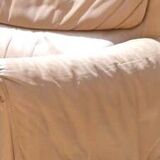High-end leather sofa, beige De Sede sofa