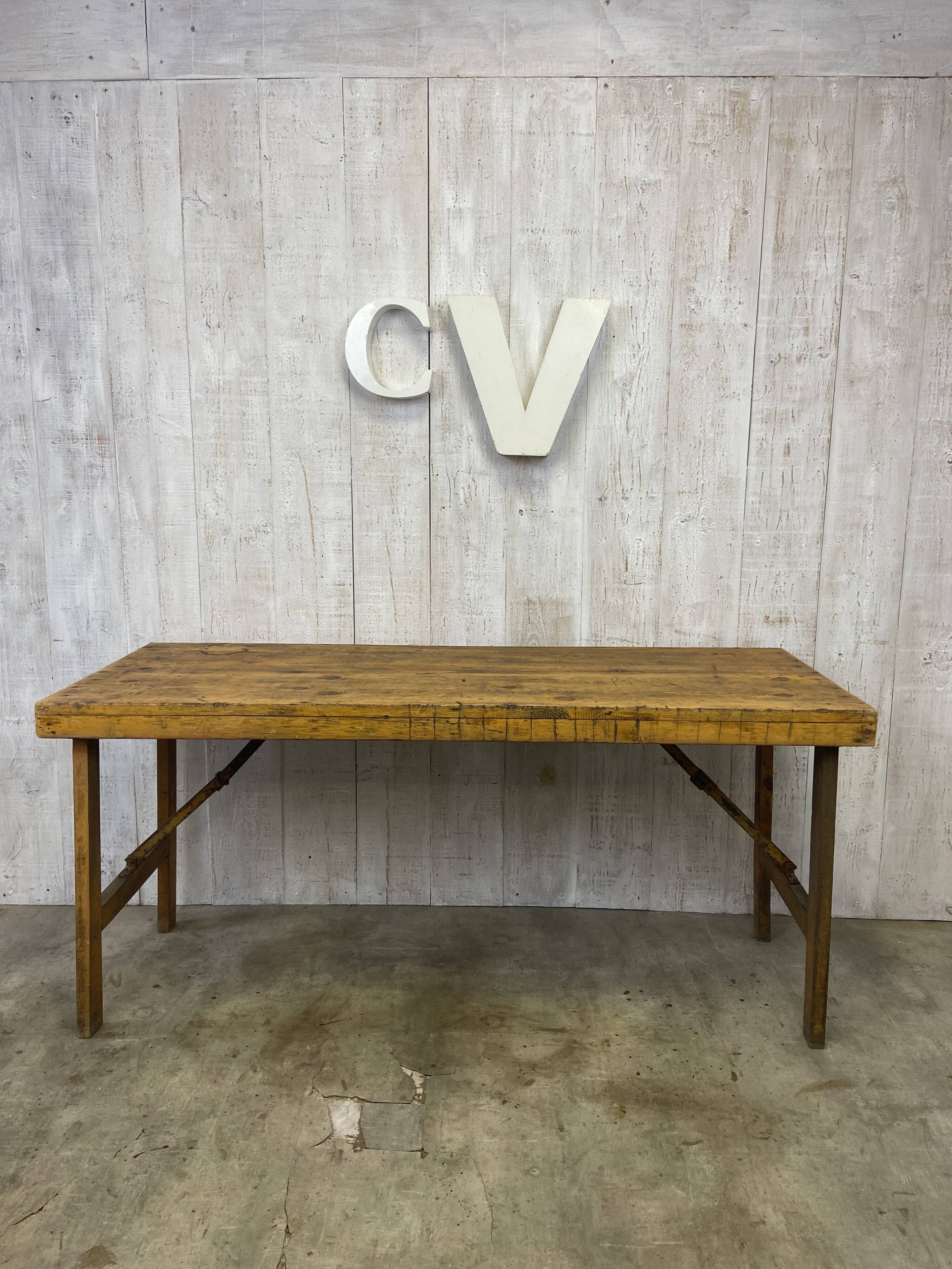 Vintage workshop table