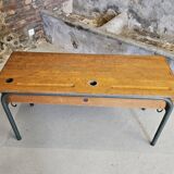 Double school desk with locker, 1960