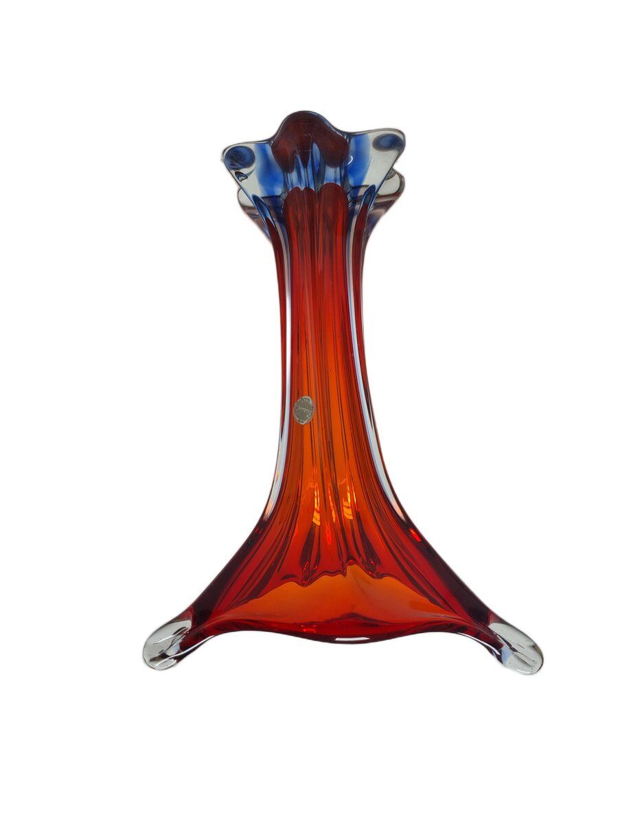 Italian postmodern vase in Murano glass from Mandruzzato, 1950s