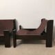 Pair of brutalist armchairs 1970