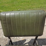 Pair of chairs 60s iron and skai