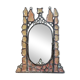 Tinted glass and lead mirror