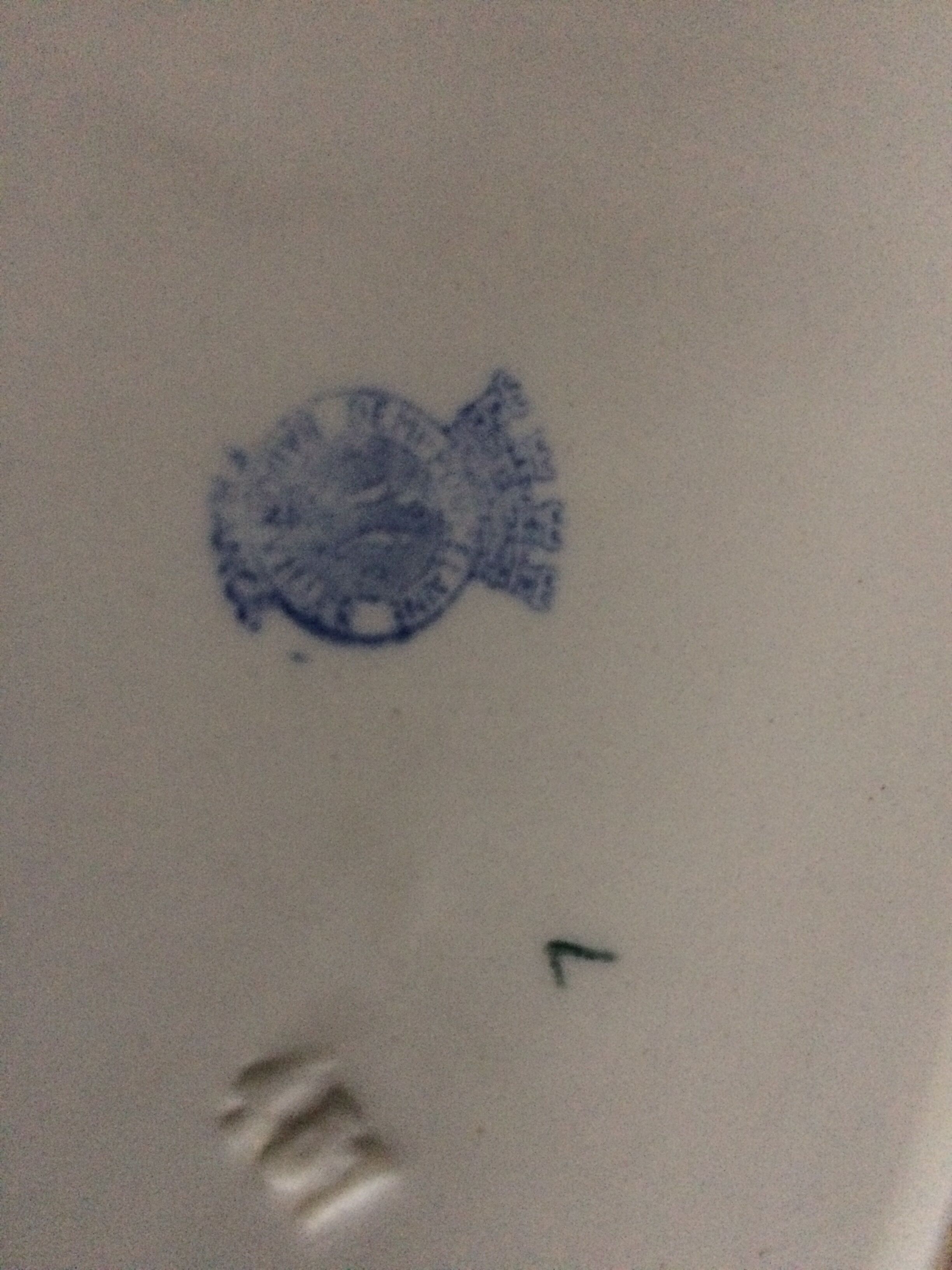 long dish old half-porcelain Badonviller