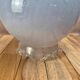Vintage lampshade in light blue opaline glass – textured milky glass