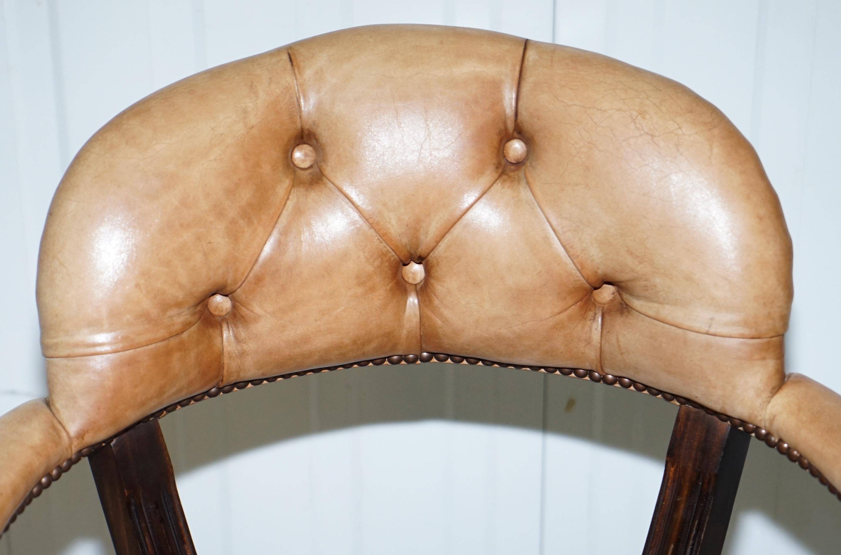 Fauteuil de bureau en cuir House of Chesterfield