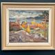Swedish Oil On Panel "Autumn landscape" by J. Woxberg