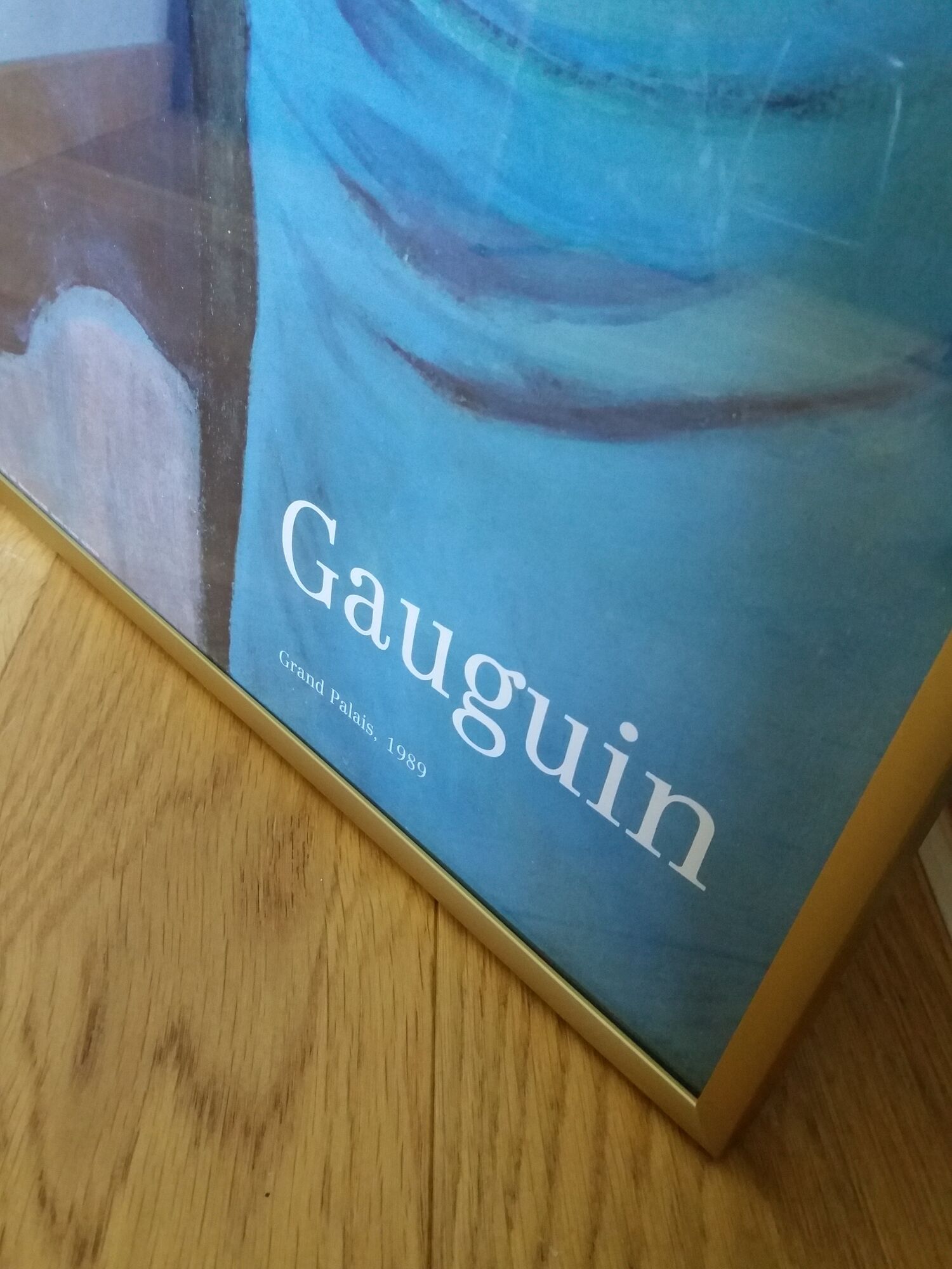 Gauguin poster exhibition 1989 at the Grand Palais, framed