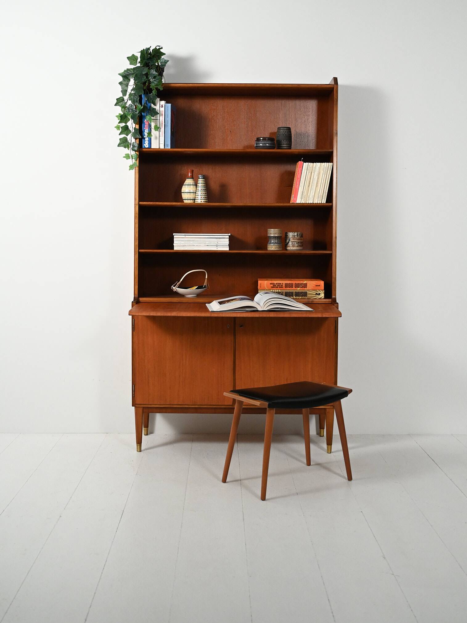 Vintage Bookcase by Bodafors with pull-out shelf