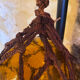 Amber blown glass float