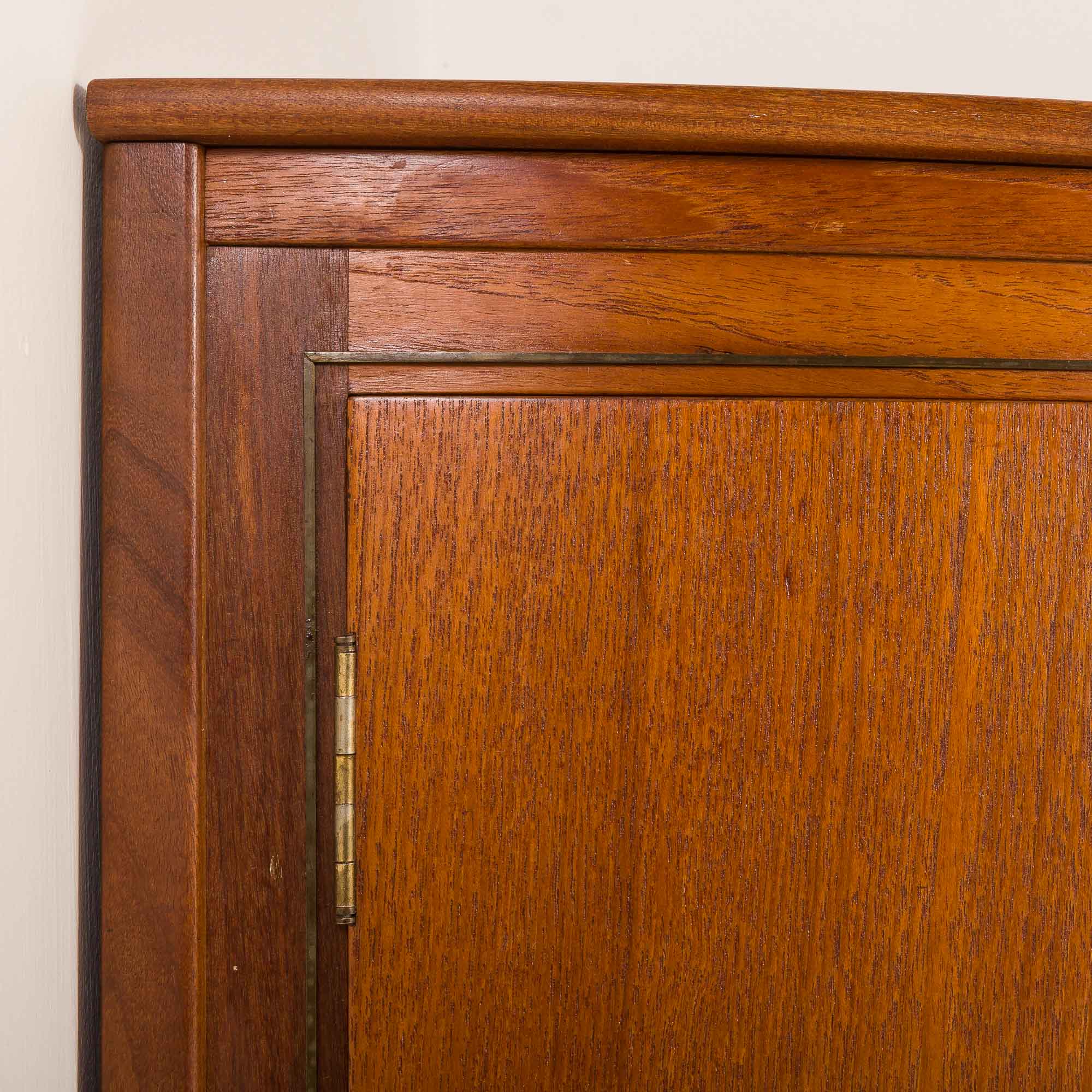 Agner Christoffersen mid-century modern corner cabinet in teak, Denmark, 1950s
