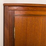 Agner Christoffersen mid-century modern corner cabinet in teak, Denmark, 1950s