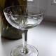 Set of 8 crystal cups engraved 30s
