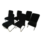 Vintage chrome chairs from the early 1980s.