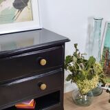 Black chest of drawers