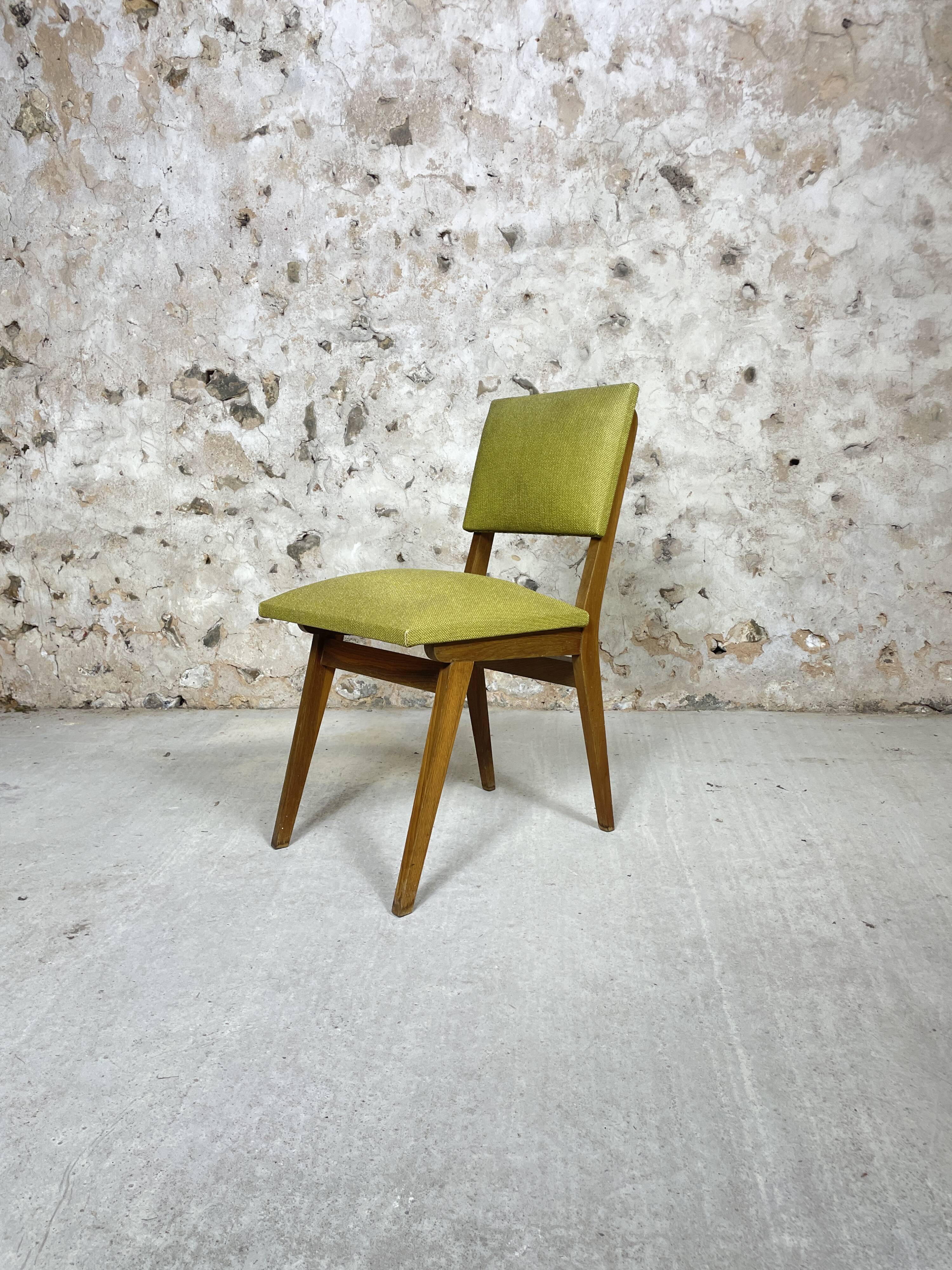 Green skai chairs 50s