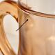 Vintage amber-pink glass pitcher 1 liter