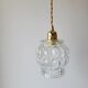 Bubbles molded glass pendant lamp