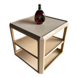 White ABS Trolley by Alberto Rosselli for Kartell — Italy 1960, Three-Tier Mobile Serving Cart