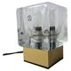 Midcentury Rare Ice Cube Glass Table Lamp, Peill & Putzler, Germany, 1970s