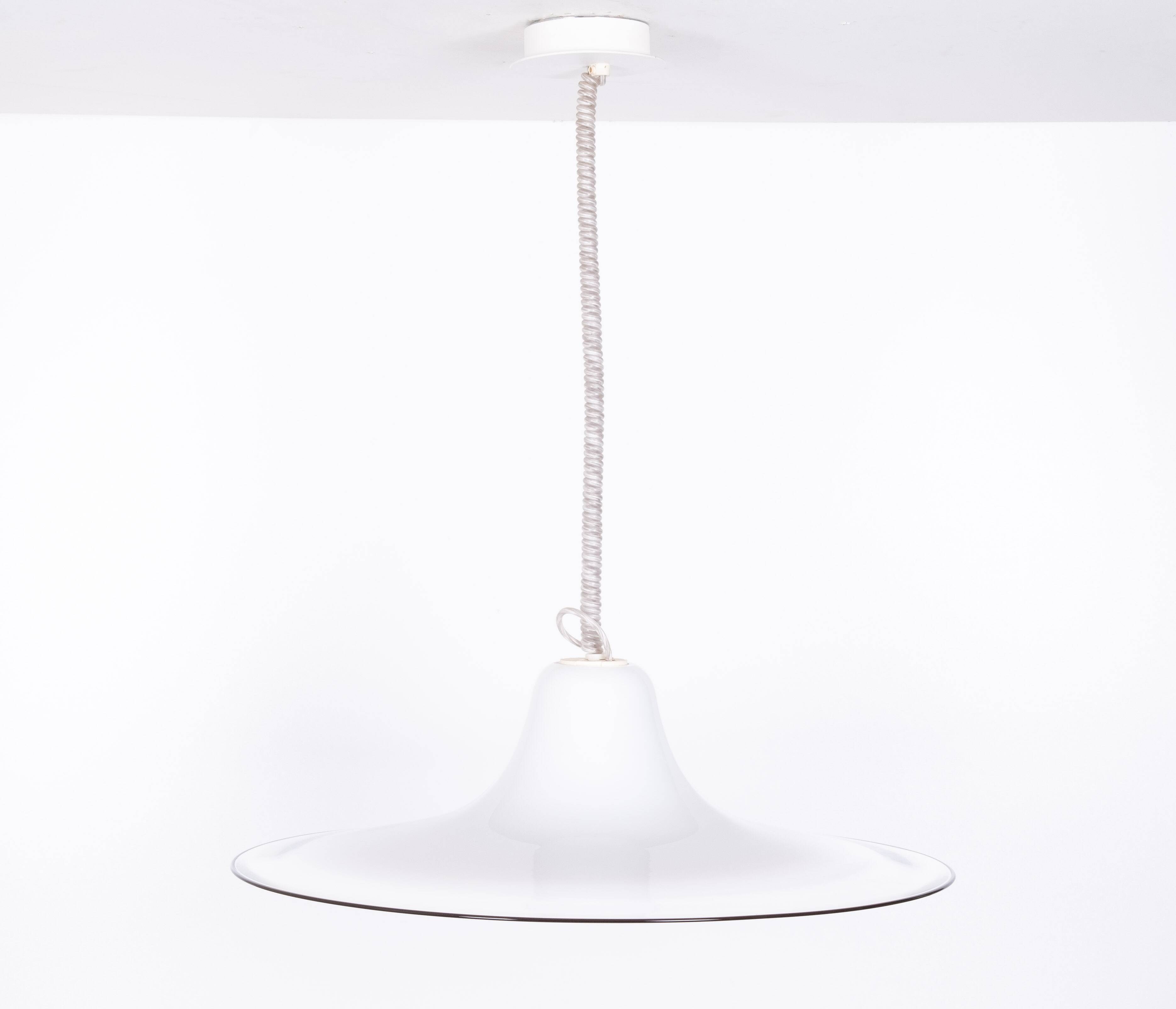 Leucos Murano Glass Pendant Lamp by Renato Toso, Italy, 1970s Leucos Murano