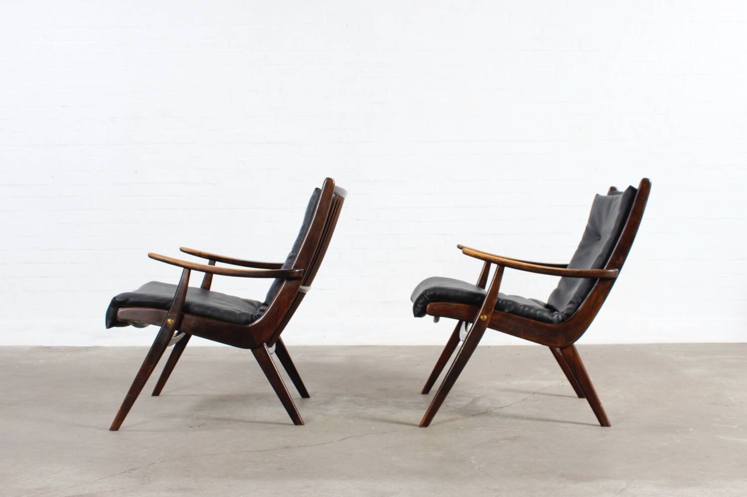 Lot de 2 fauteuils vintage, design milieu du siècle, années 50, 60 et 70