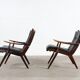 Lot de 2 fauteuils vintage, design milieu du siècle, années 50, 60 et 70
