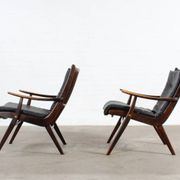 Lot de 2 fauteuils vintage, design milieu du siècle, années 50, 60 et 70