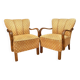 Pair of Art Deco Armchairs, 1940s
