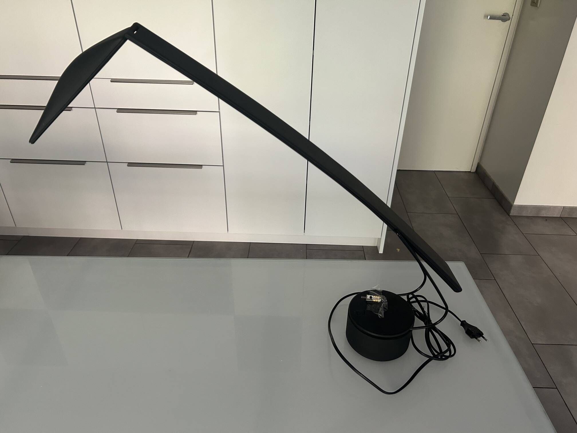 Black desk lamp