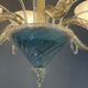 Venetian chandelier in murano glass circa 1940 vetro a reticello
