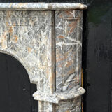 Regency fireplace in grey Ardennes marble, 18th century
