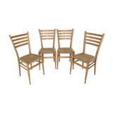 Set of 4 chairs 1950 made in italy