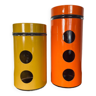 Glass storage jars